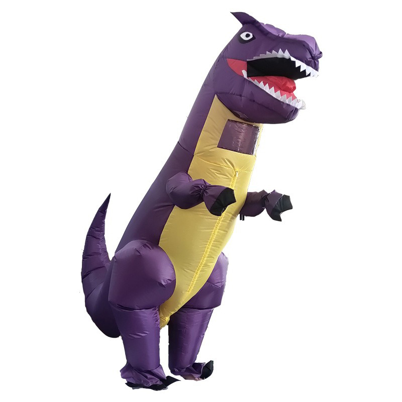 Cosplay Prop Business - Ungu; Kostum Dinosaurus Tyrannosaurus Rex Tiup,