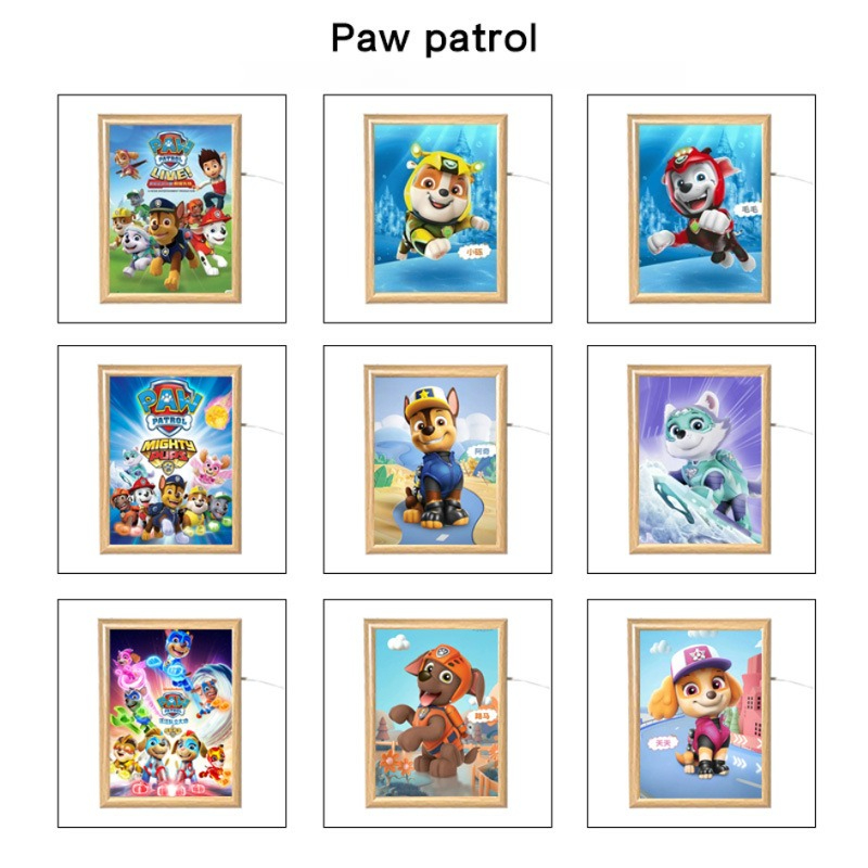 Cosplay Prop Painting - Lampu Malam LED Kartun Paw Patrol