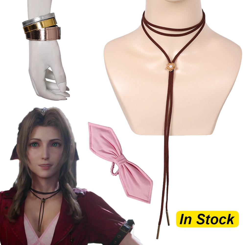 Aerith Cosplay Prop - Kalung Cosplay Fantasia Aerith Dasi Kupu-kupu