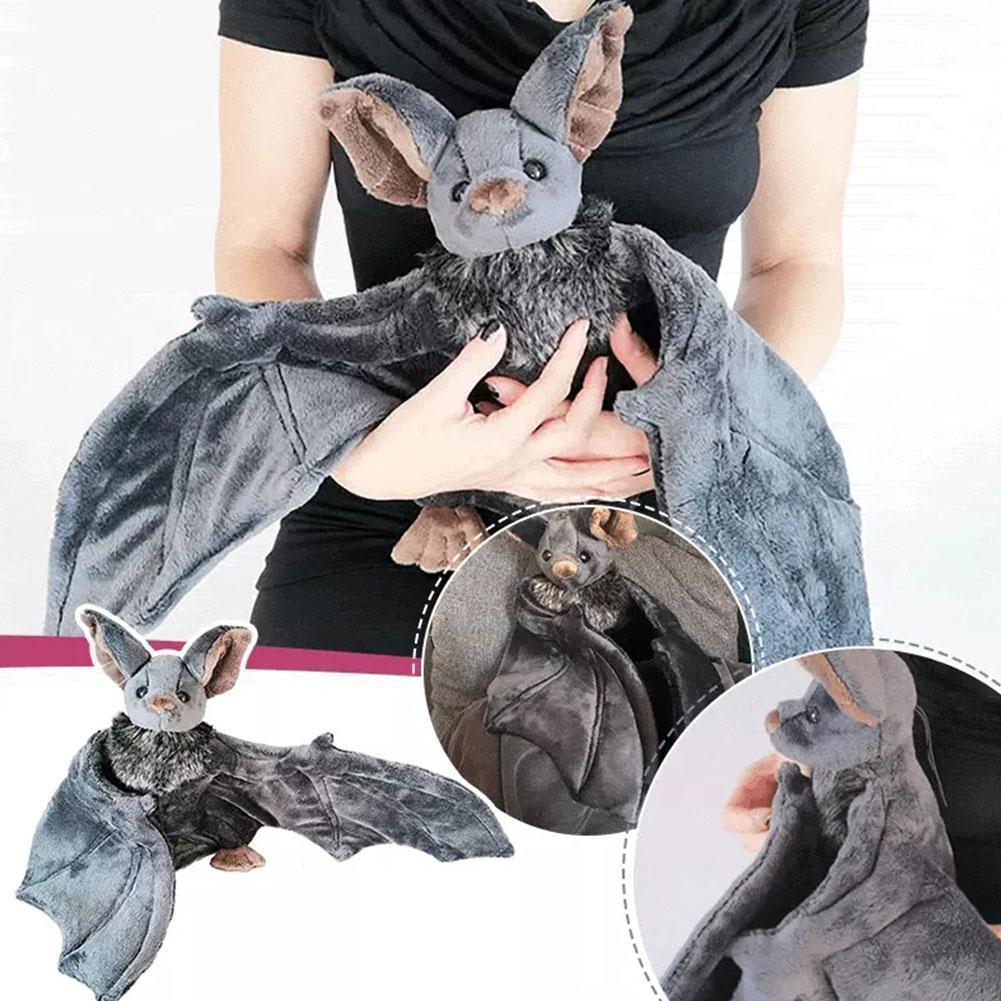 Cosplay Bat Prop - Boneka Kelelawar Plush Bantal Lempar dengan