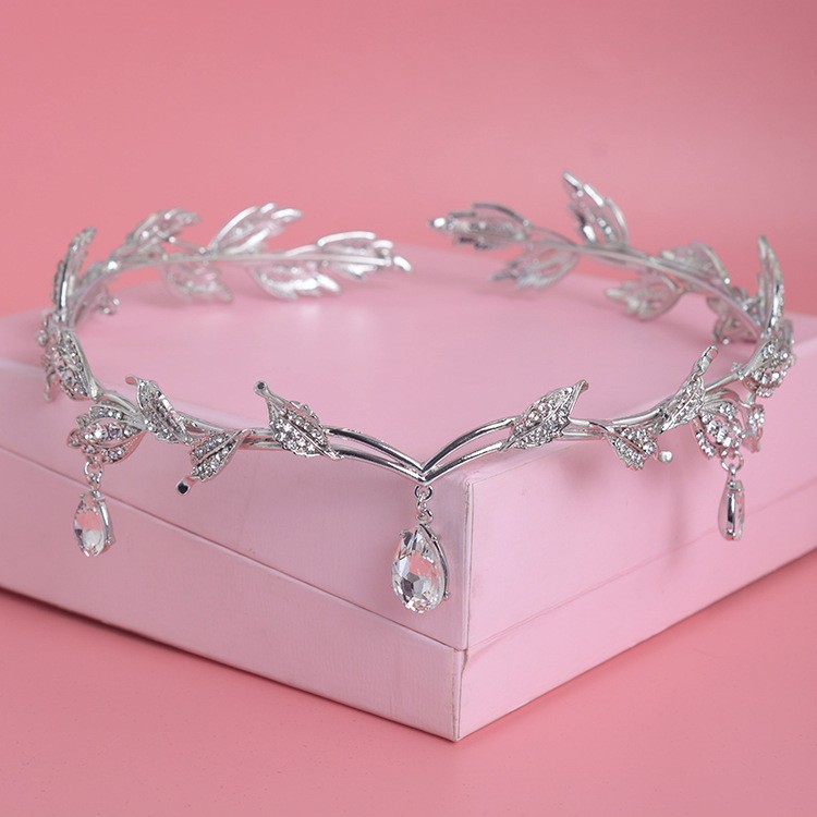 Aerith Cosplay Prop - Mewah Crystal Crown Aksesoris Rambut Pengantin