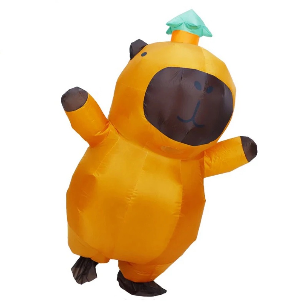 Cosplay Prop Business - Kostum Boneka Kapibara Tiup untuk Dewasa,
