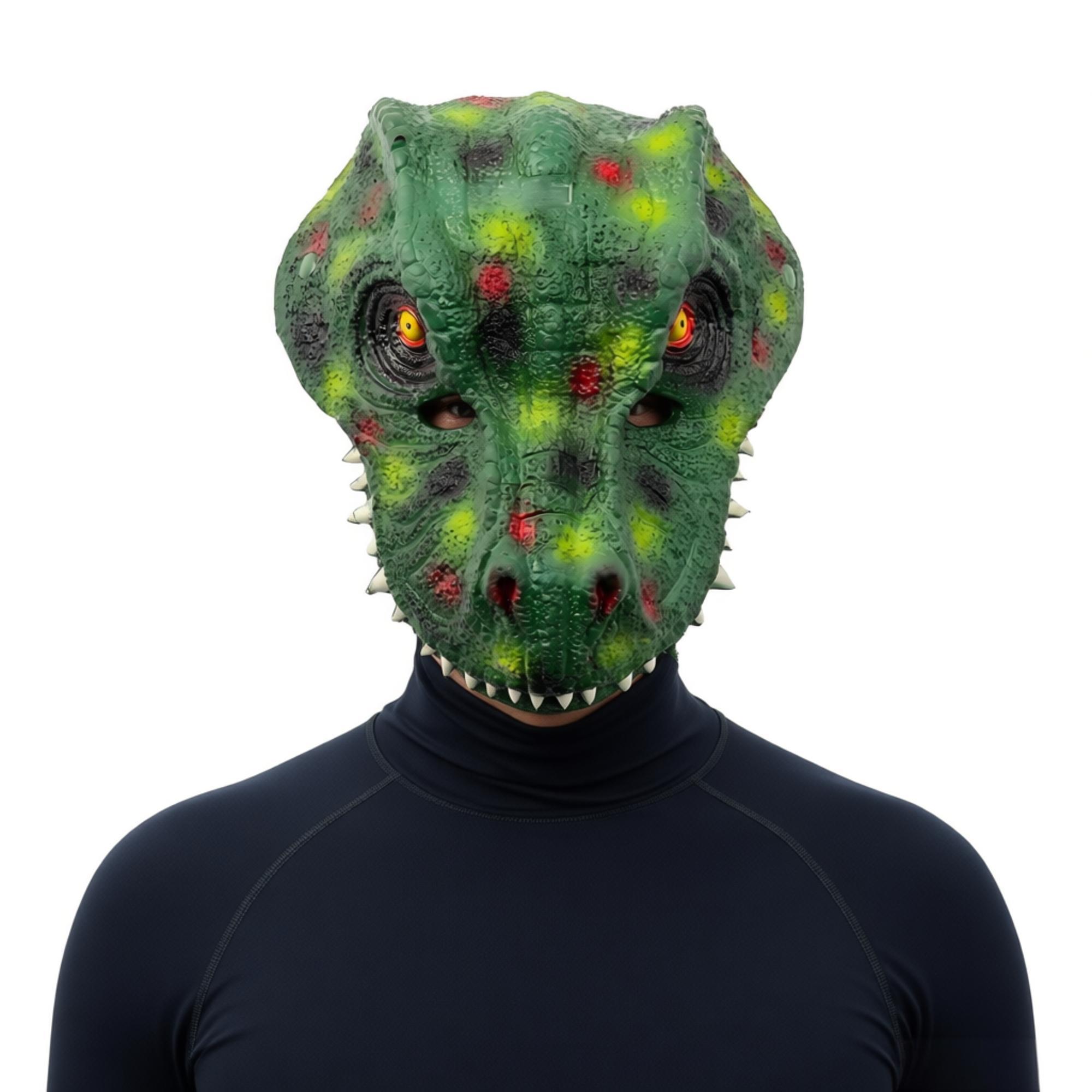 Cosplay Props Eva Foam - Topeng Dinosaurus Halloween Dewasa, Topeng Busa