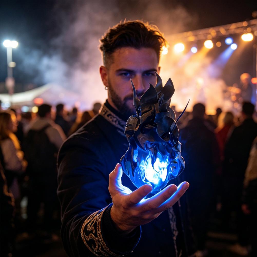 Cosplay Flame Prop - Alat Peraga Cosplay Bola Api Mainan