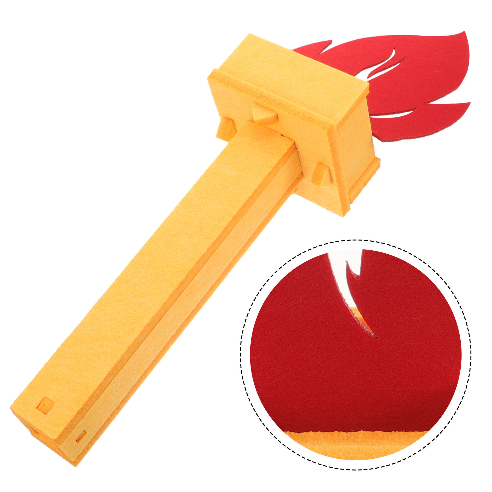 Cosplay Flame Prop - Obor 3D Ringan Tanpa Api untuk