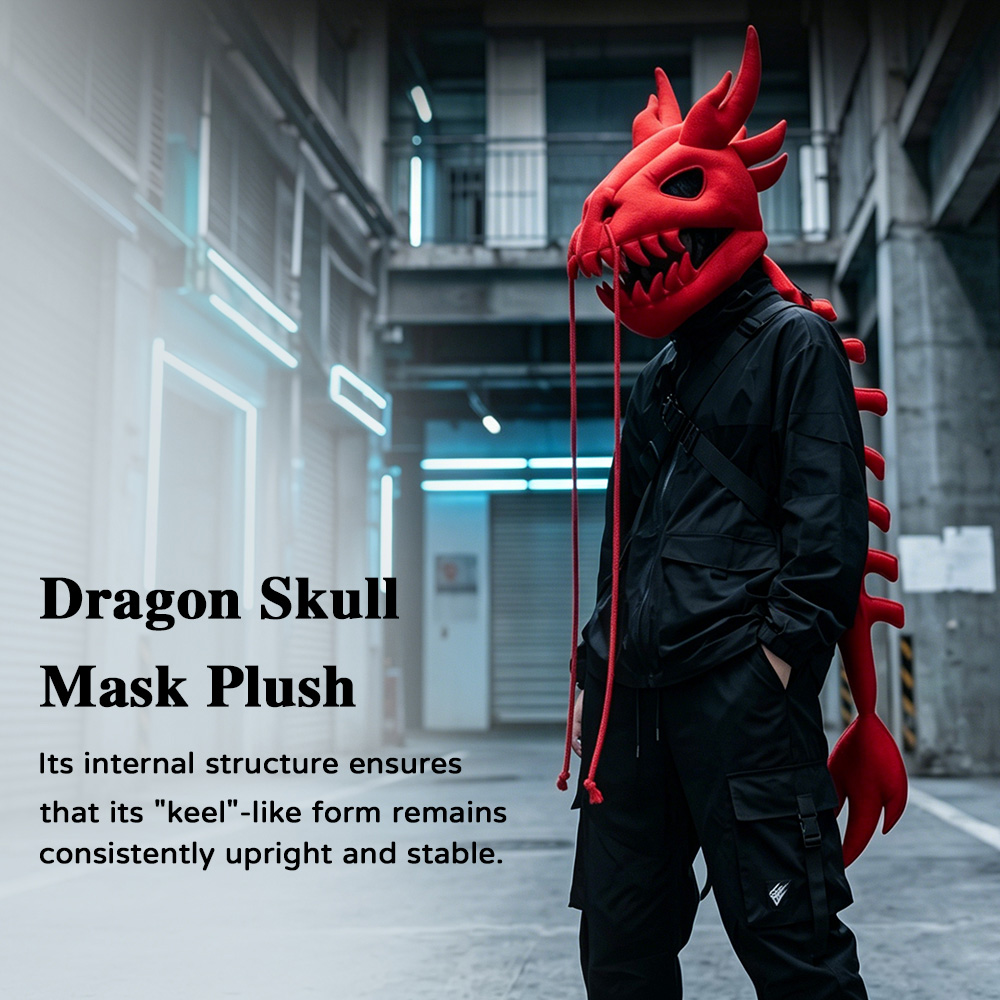 Topi Kepala Dinosaurus Berbulu - Cosplay Prop Pattern ulasan dan harga