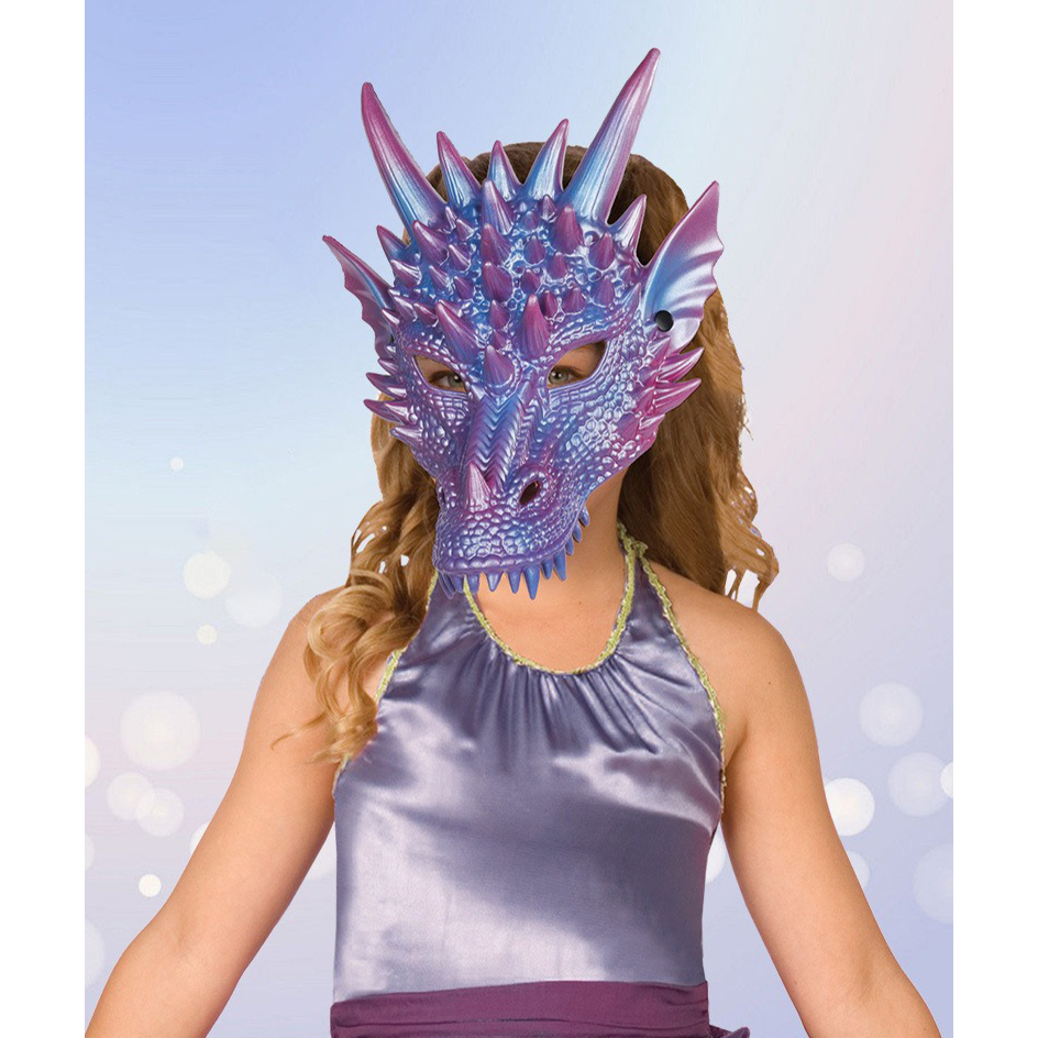 Masker naga biru mutiara 3D ce - Cosplay Prop Blueprints ulasan dan harga