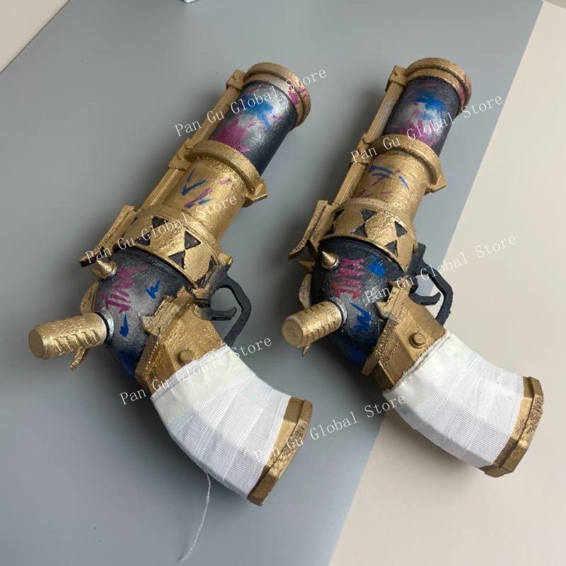 28Cm/11,02in Jinx Pistol Dises - Cosplay Prop Katana ulasan dan harga