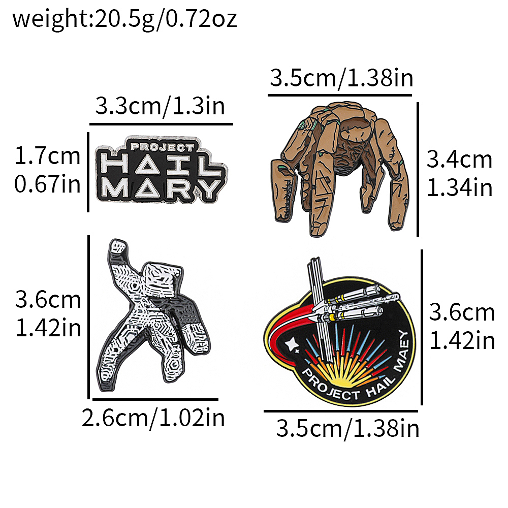 Set Pin Enamel Sci-Fi 4 Buah,  - Cosplay Prop Bag ulasan dan harga