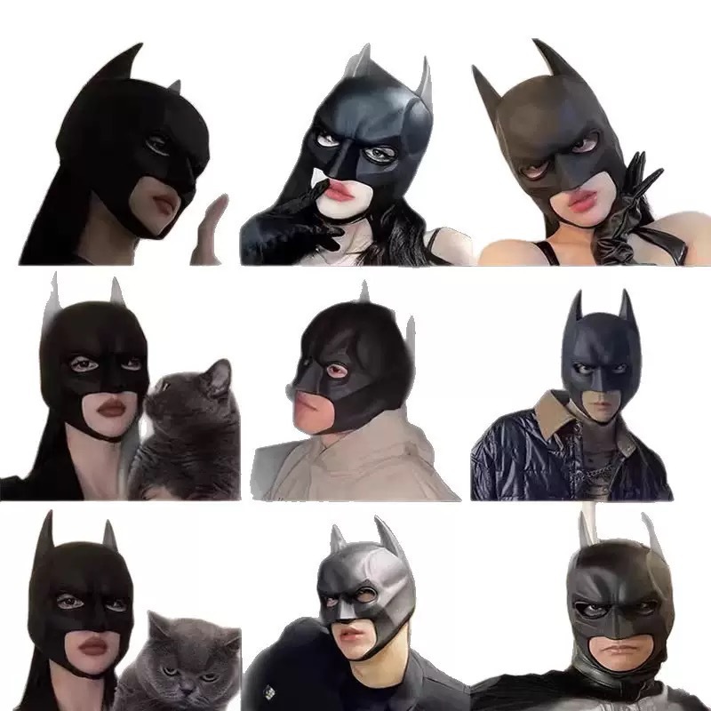 Topeng Lateks Pria dan Wanita, - Cosplay Bat Prop ulasan dan harga